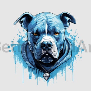 Ice pitbull head Sublimation Designs T-Shirt, pitbull png, dog Clipart