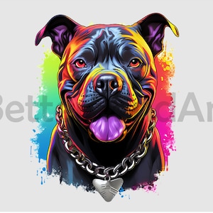 American bully dog wearing silver chain Sublimation Designs T-Shirt, bully dog png, dog Clipart