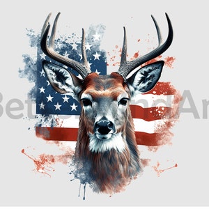 American distress flag deer #02 Sublimation Designs T-Shirt, deer png , deer Clipart
