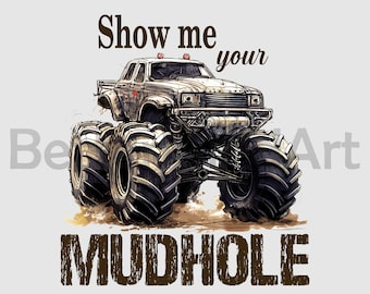 Boue, saleté, Monster Truck, sublimation, designs - Monster Truck PNG, Monster Truck Clipart