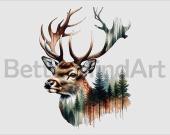 Hjortjakt 2 PNG Sublimeringsdesigner - Hjort PNG, Hjortjägare Clipart för hjortjaktälskare