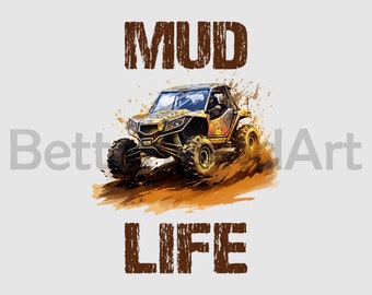 Mud Life UTV Sublimation Designs - utv PNG , utv Clipart