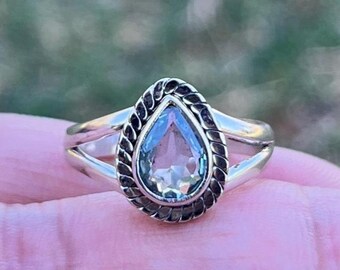 3.5カラットのスイスブルートパーズリング、ハンドメイドの925