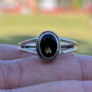 Elegant Green Chrome Diopside Ring, 925 Sterling Silver Ring, Dainty Handmade Minimalist Jewelry, Anniversary Gifts, Silver Rings, Best Gift