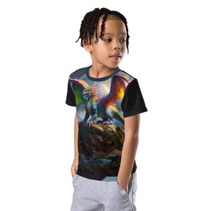 Dragons Exist Kids Crew Neck T-Shirt | Kids&#39; T-Shirts Size 2T to 7