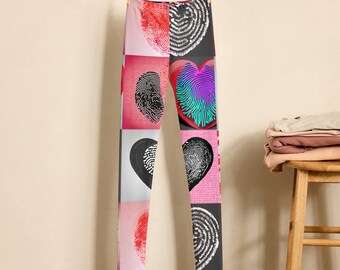 Heart Print Youth Leggings