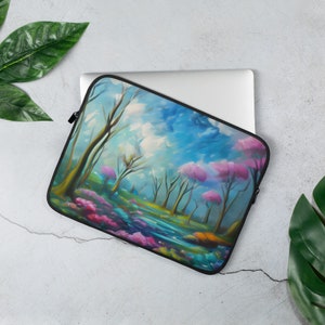 Colorful Forrest Laptop Sleeve