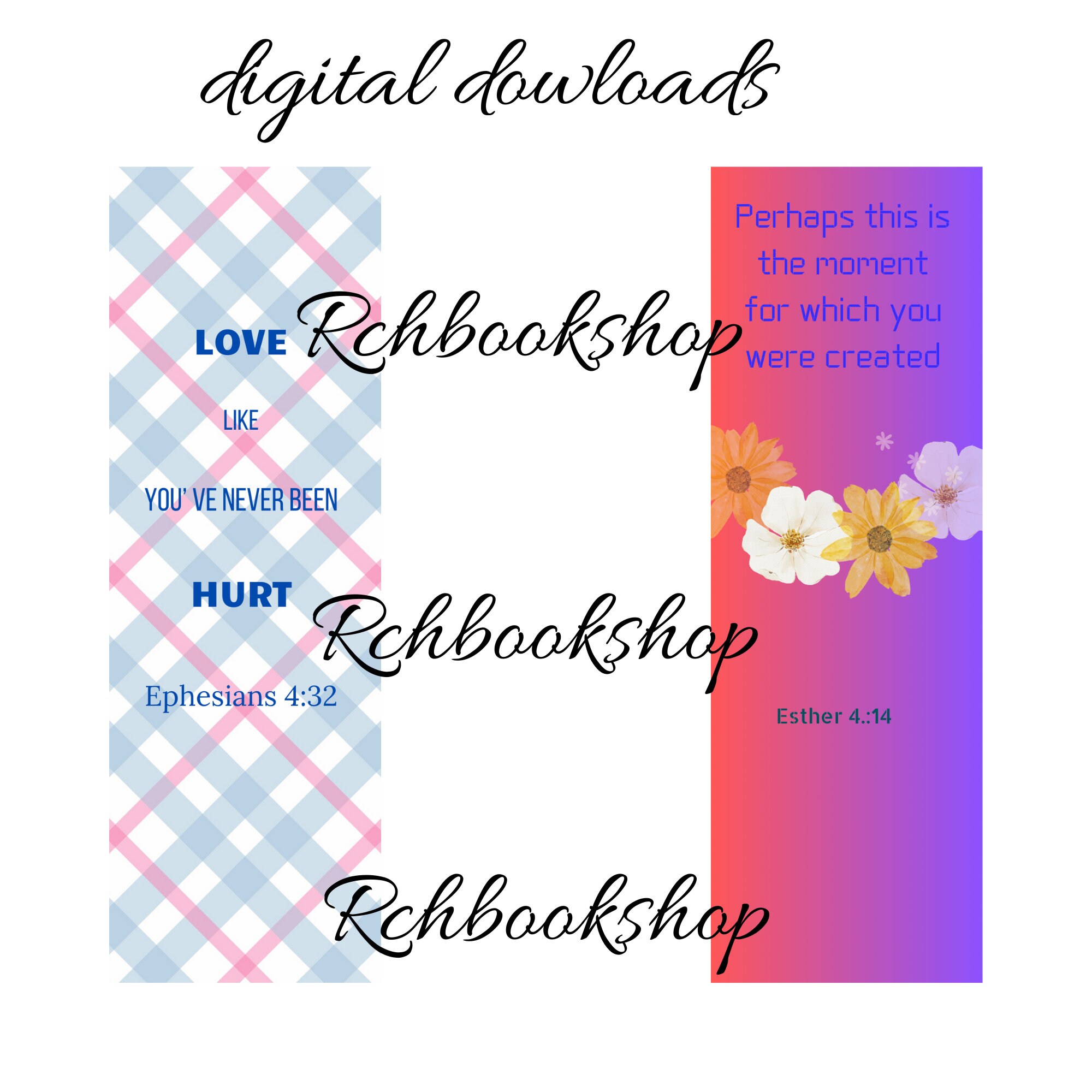 Scripture Text For Bookmarks Digital Scripture Bookmarks, Colourful, Inspiring, Psalm 24, Isaiah 60 ...