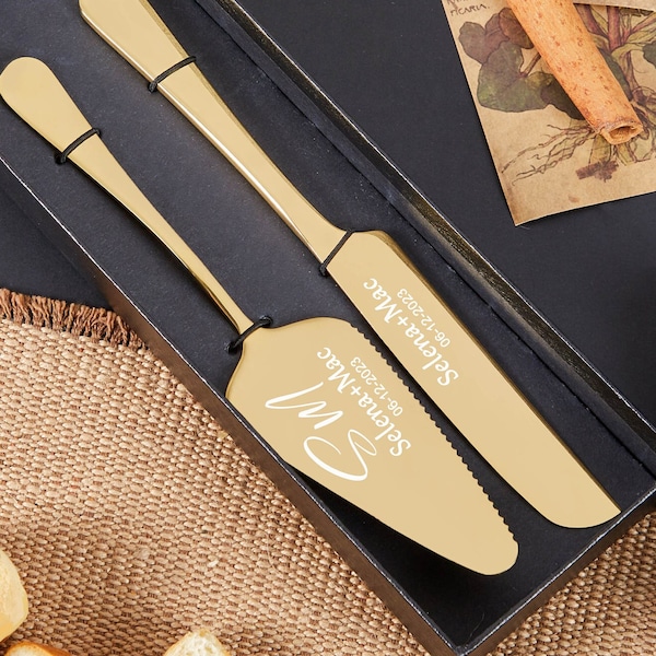 Wedding Cake Cutting Set Etsy