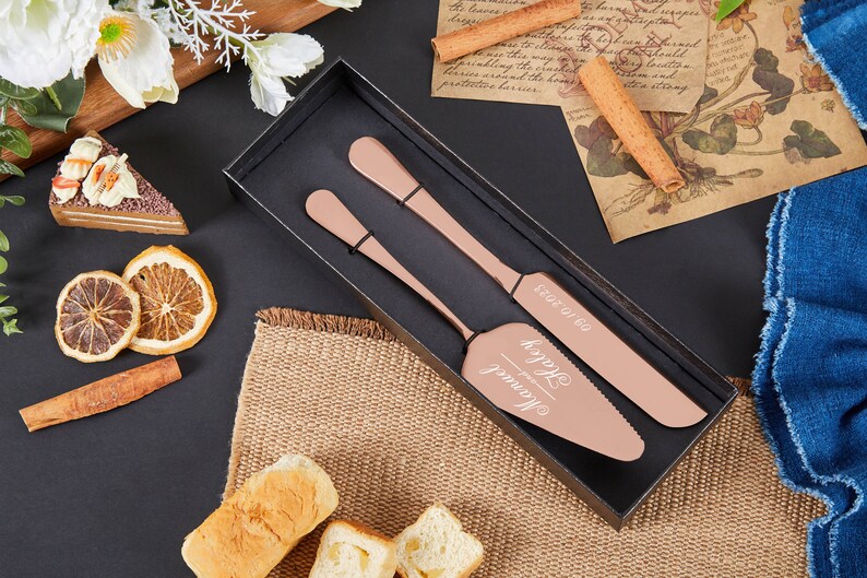 Personalized Wedding Cake Cutting Set Wedding Cake Knife Etsy