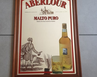 Miroir publicitaire Aberlour - 1980