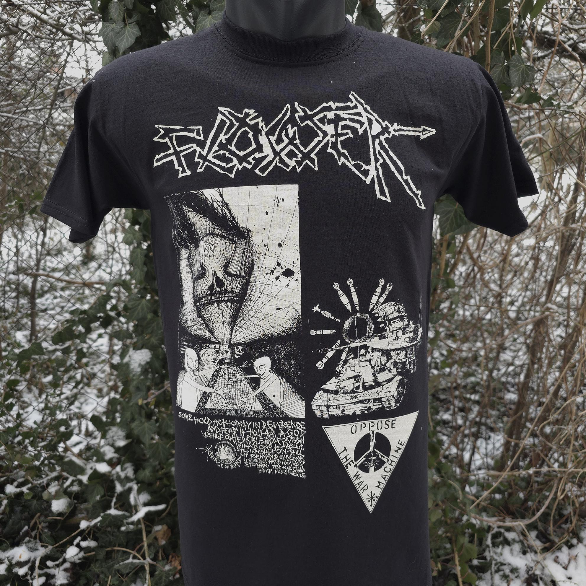 FLOWER - Oppose the War Machine - t-shirt (Sacrilege, Nausea, Hellbasrd)