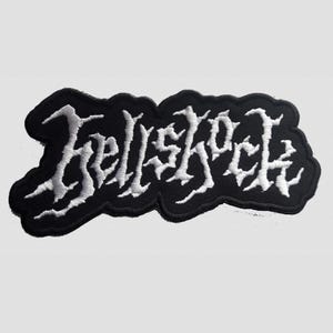 HELLSHOCK - logo Sugi - embroidered patch (punk, metal, crust)