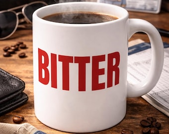 Taza de café sarcástica divertida - Regalo humorístico para azafata - Taza de estofado "Soy un gruñón amargado"