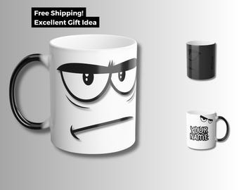 Taza de café sarcástica personalizada: regalo divertido que cambia de color para adultos – Taza de estofado gruñón