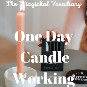 Powerful One Day Candle Spell Work for Manifesting Desires- Same Day Spell Work- 24 Hours