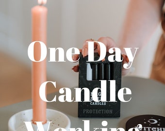 Powerful One Day Candle Spell Work for Manifesting Desires- Same Day Spell Work- 24 Hours