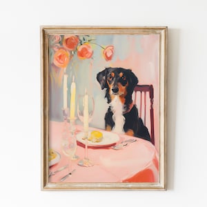 Australian Shepherd Print, Dog Mom Wall Art, Gift for Aussie Mom, Funny Aussie Dog Poster Girly Wall Art, Border Collie Wall Art, Trendy Art