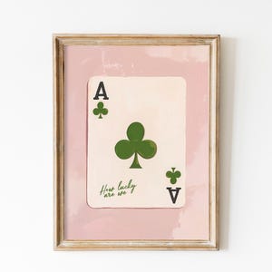 Quanto sono fortunati, stampa, carta Ace stampabile, stampa giorno di San Patrizio, poster con detto positivo, decorazione per la stanza del dormitorio, citazione di affermazione, regalo