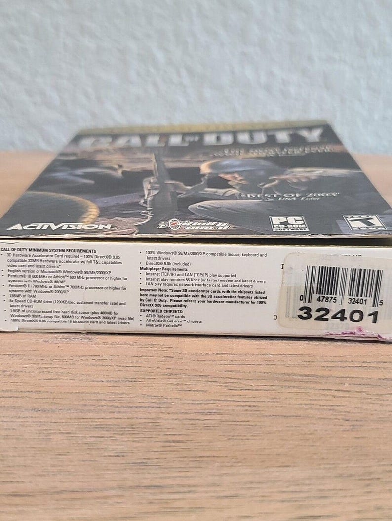 2003 Call of Duty PC CD-ROM Game of the Year Edition Activision - Complete afbeelding 8