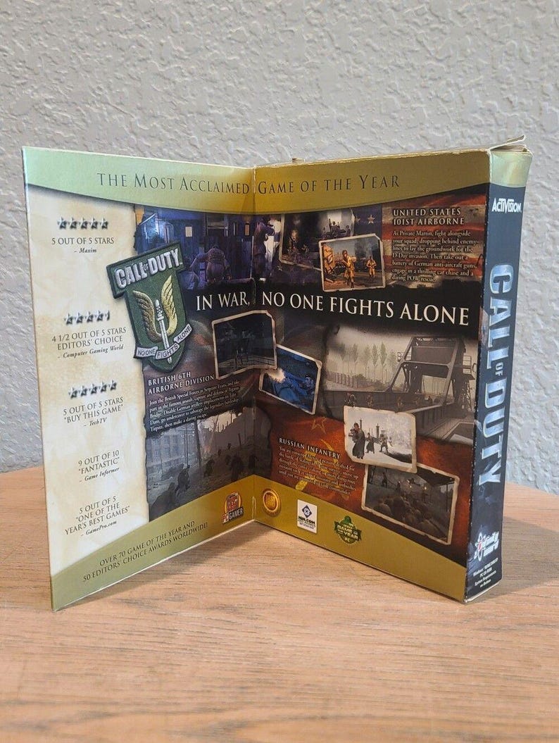 2003 Call of Duty PC CD-ROM Game of the Year Edition Activision - Complete afbeelding 3