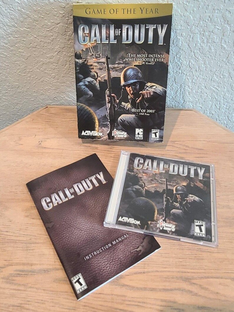 2003 Call of Duty PC CD-ROM Game of the Year Edition Activision - Complete afbeelding 4