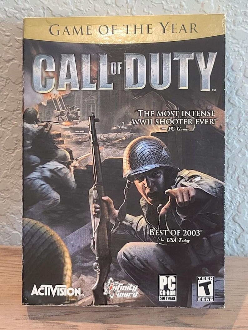 2003 Call of Duty PC CD-ROM Game of the Year Edition Activision - Complete afbeelding 1