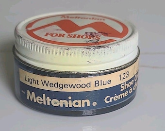 Vintage Meltonian Light Wedgewood 123 Shoe Cream