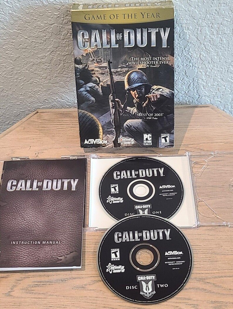 2003 Call of Duty PC CD-ROM Game of the Year Edition Activision - Complete afbeelding 5