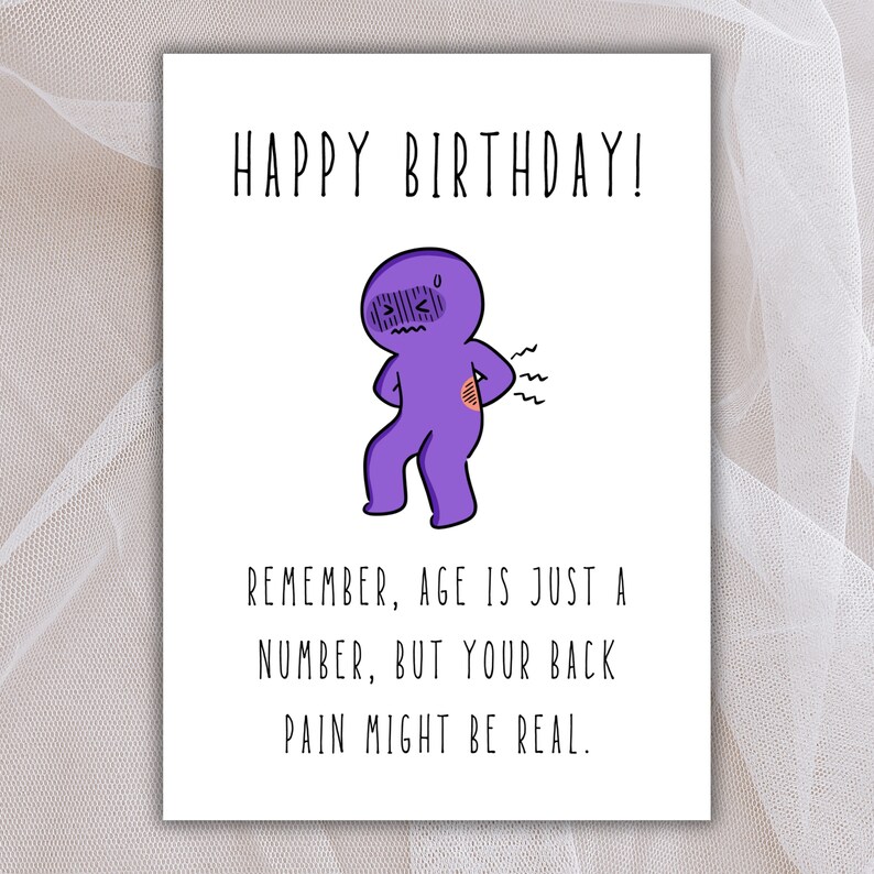Printable Birthday Card Funny, Funny Birthday Card, Last Minute Card ...