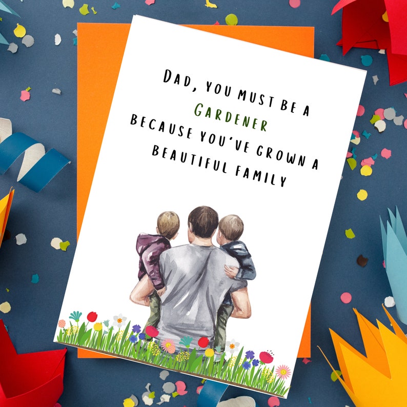 Father's Day Printable Foldable Card Template Fathers - Etsy
