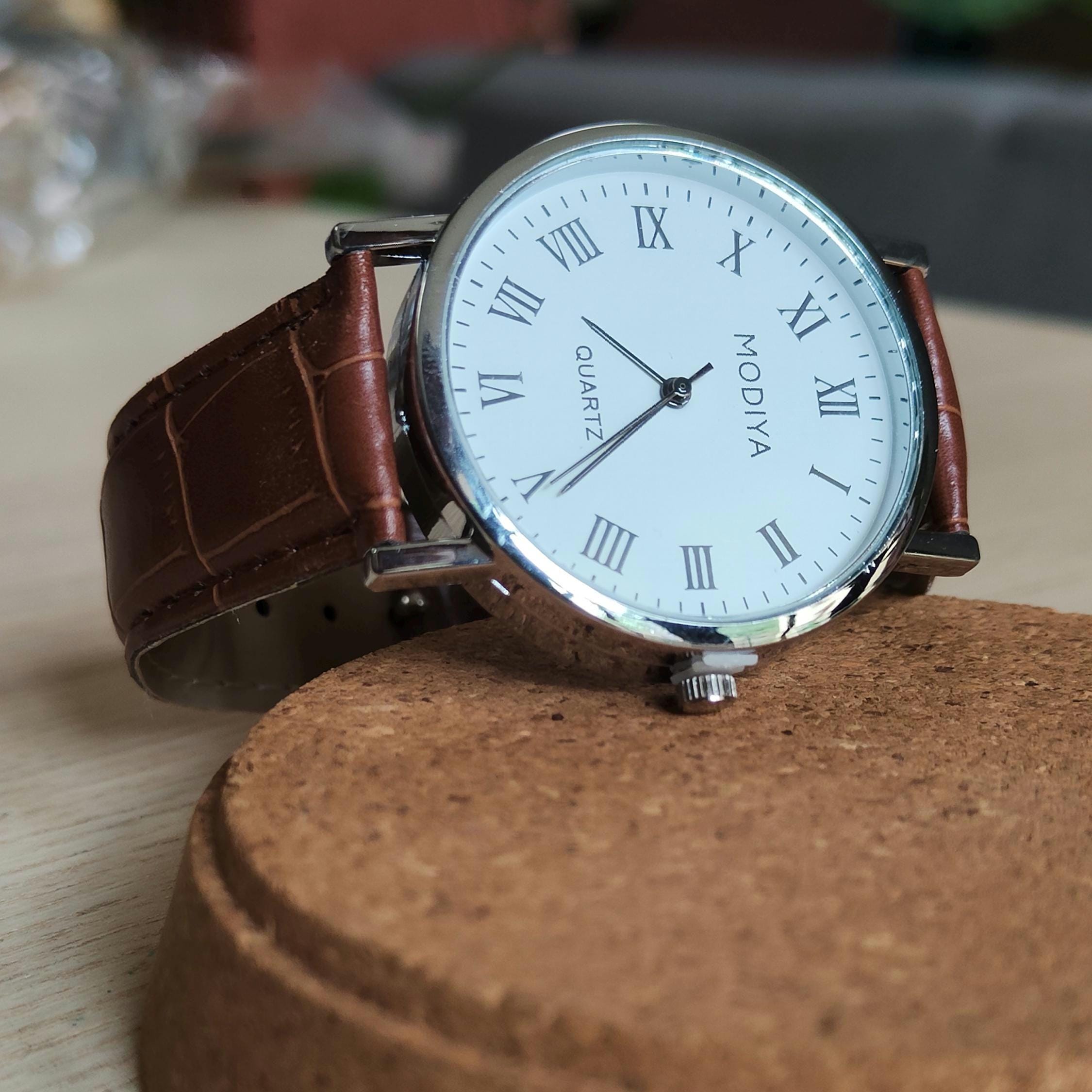 Buy Vintage Brown black Men s Watch Roman Numerals Birthday christmas Gifts Online in India Etsy