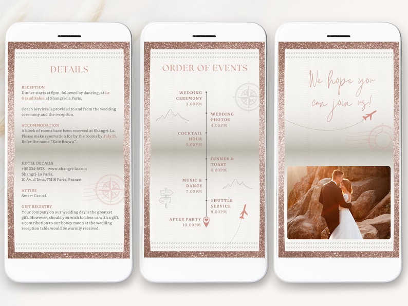 rose gold Passport invitation wedding template rose gold Passport wedding invitation template passport wedding invite wedding passport digital passport invite digital wedding passport invitation template passport invitation digital passport wedding