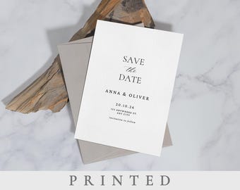 Minimalist Save the date cards Minimal save the date wedding invitation Modern Save the date printed save the date invitation printing save