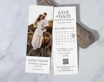 Save the date photostrip Save the date bookmark Calendar Save the date photo invite save the date with photo save the date photo booth strip