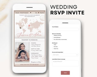 digital passport wedding invitation digital destination digital wedding invite electronic wedding invite wedding evite online wedding invite