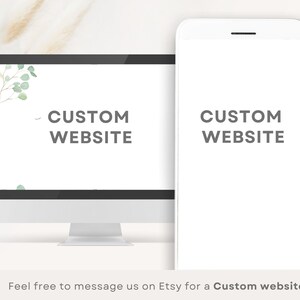 custom website custom baby shower website custom wedding website