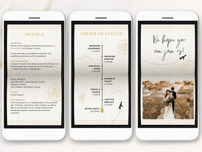 digital black gold passport invitation video, digital Destination Wedding Invitation Video, Digital black Destination wedding invitation digital Template, black Wedding passport invitation, black wedding invitation animated, animated passport wedding