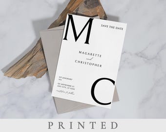 Modern Save the date wedding invite printed save the date wedding card Minimalist Save the date printing save the date printed invitation