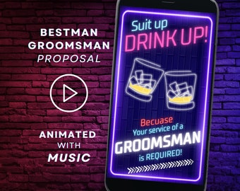 Groomsmen Proposal video, digital Groomsmen Proposal card, Groomsmen Proposal, BestMan proposal Digital card, groomsman proposal animated