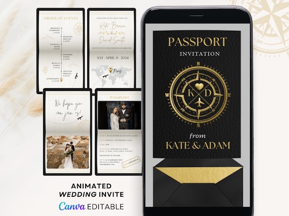 digital wedding invite digital wedding card digital destination wedding invitation template digital wedding evites passport wedding invite