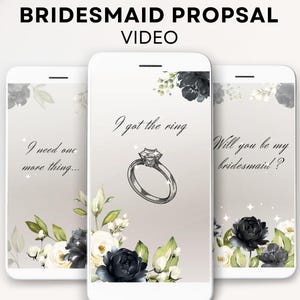 Eleganter Brautjungfer Vorschlag einladen Brautjungfer Vorschlag Video digital Brautjungfer einladen wollen Sie mein Brautjungfer digitalen Vorschlag evite sein
