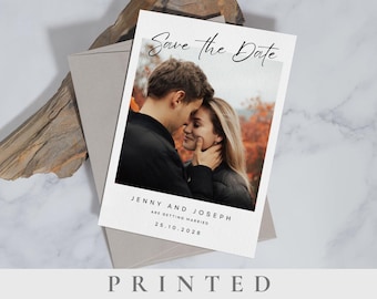 Save the date card with photo wedding Save the date polaroid save the date invite save the date printed save the date printing custom