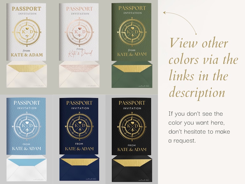 digital passport invitation video, wedding passport wedding invitation template, passport invitation digital template