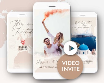 Destination wedding invite video animated wedding electronic wedding travel wedding invite electronic wedding invite digital wedding invite