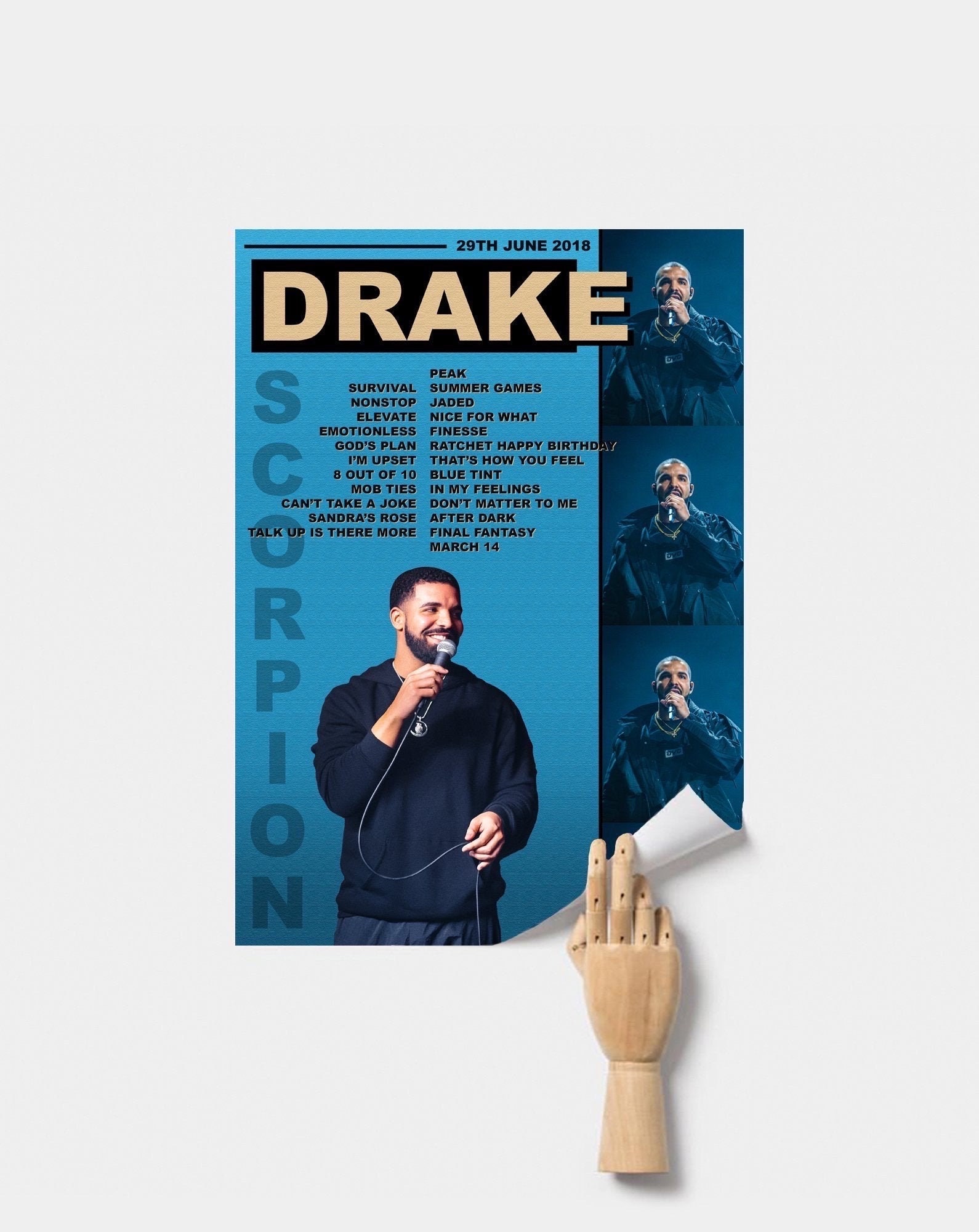 Drake Scorpion Poster