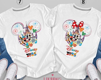 Chemise voyage Disney 2026, chemise Mickey et ses amis, chemises Disney personnalisées, chemise Mickey Mouse, chemise Disney World, débardeur Mickey et Minnie