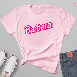 Hot Pink Custom Name Shirt, Doll Baby Shirt, Personalized Name Shirt, Party Girl Shirt,Custom Text with Outline Shirt, Girly Pink Name Shirt