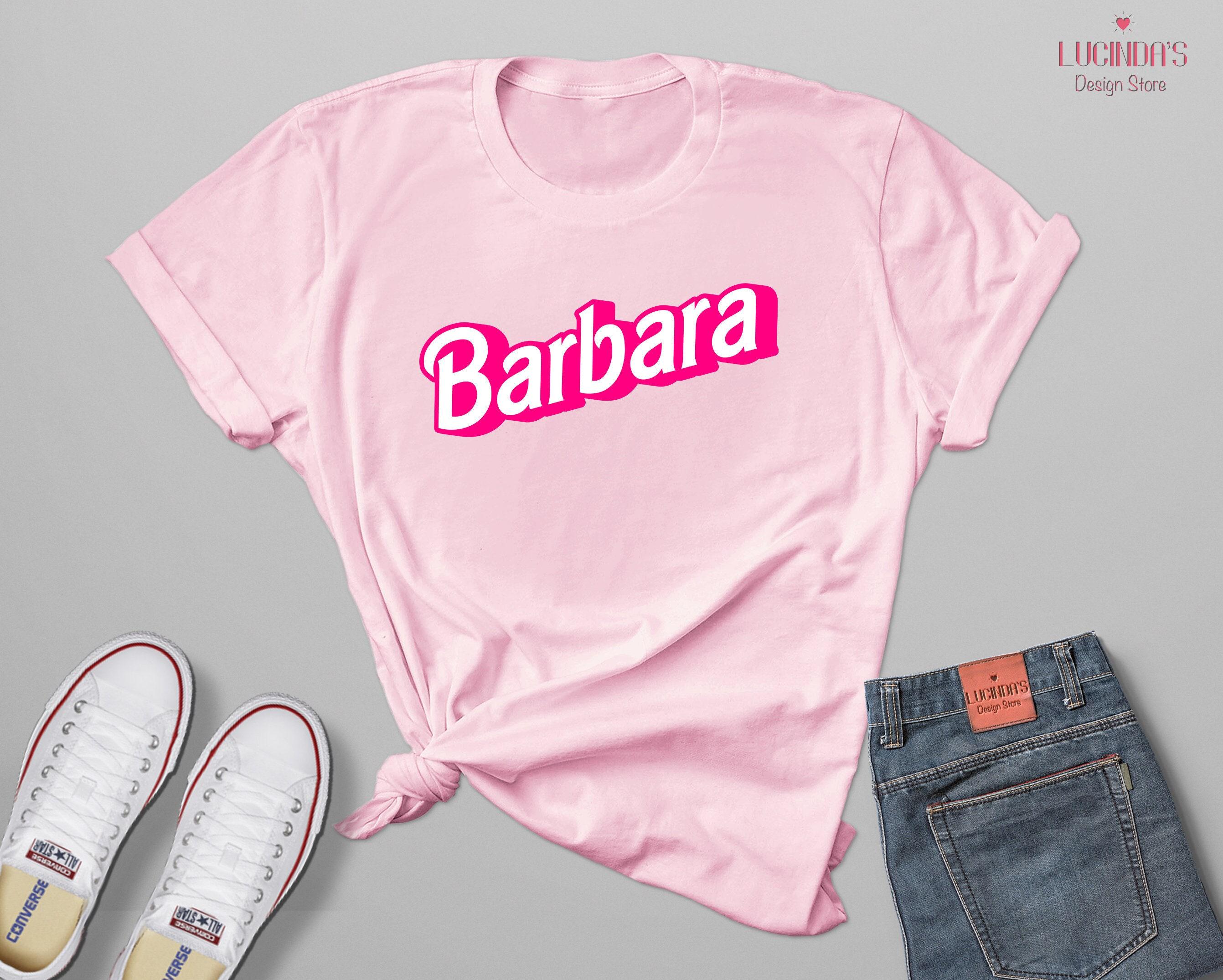 Hot Pink Custom Name Shirt, Custom Doll Baby Tee, Personalized Name Shirt, Custom Text with Outline Shirt, Girly Pink Name T-Shirt Tank Top