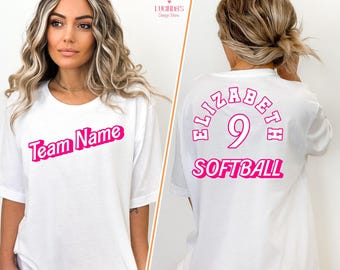 Maillot d'équipe de softball personnalisé : nom et numéro de joueur personnalisés